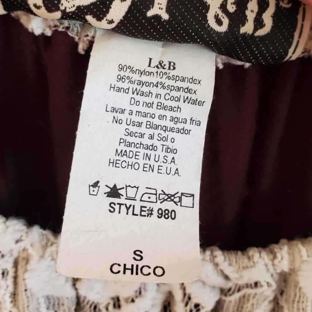 L&B Lucky & Blessed Cream Lace Dress Small - Picture 6 of 6